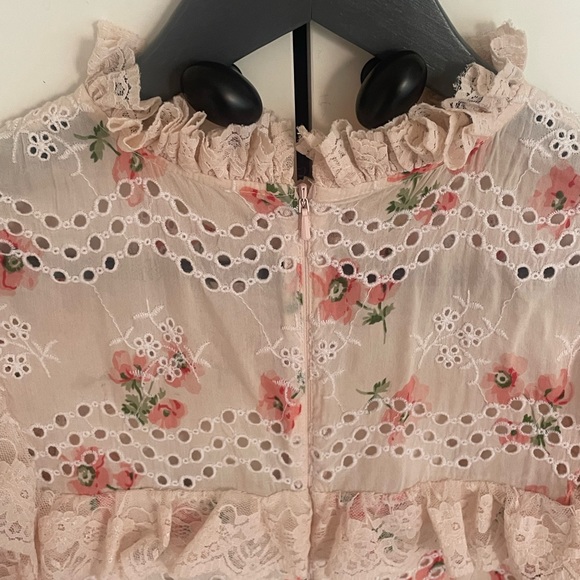 🩷 Needle & Thread Luxury Dress Desert Rose Lace mini - rose pink powder - Picture 6 of 15